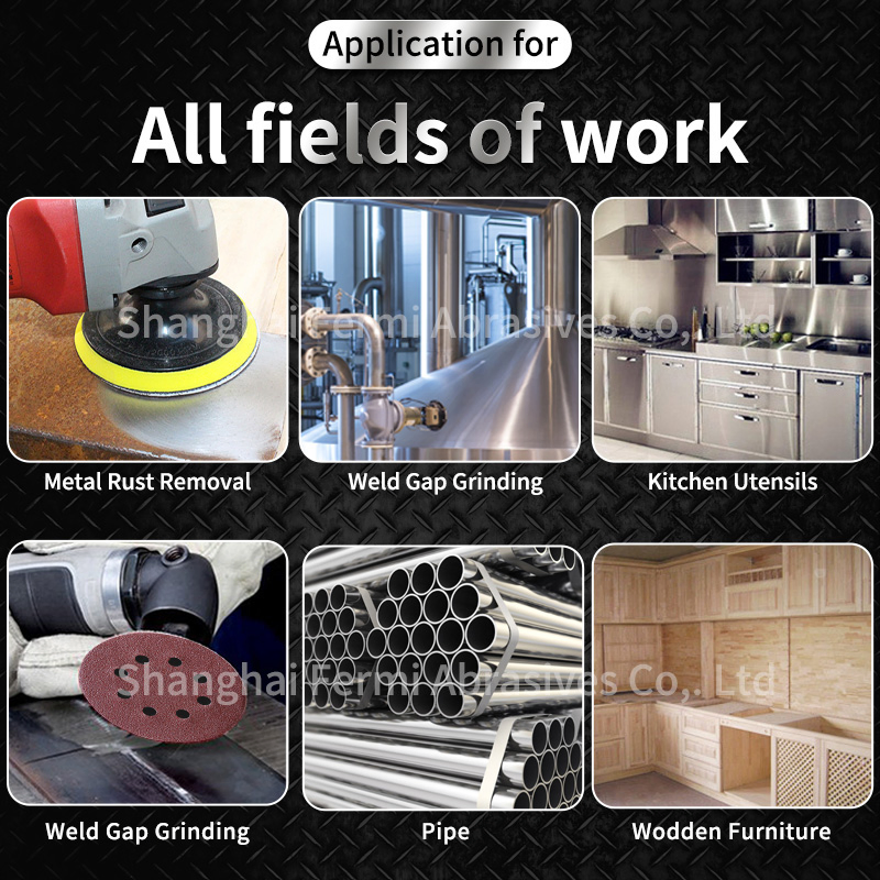 Шлифовальный диск 125 мм с липучкой, 6 отверстий, бордовый