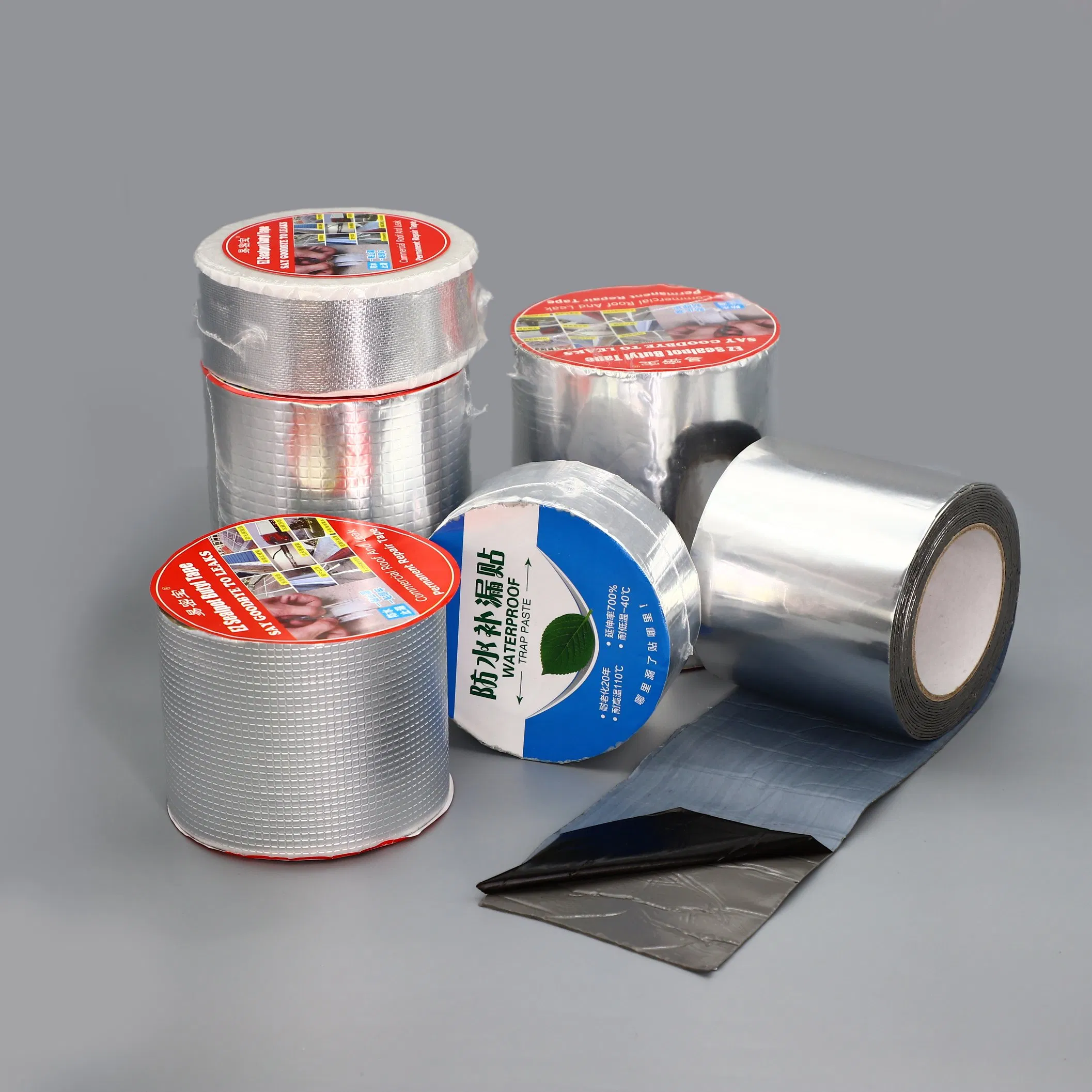 Butyl Tape Waterproof Sealing Tape Aluminum Foil Tape, for RV Repair, Window, Silicone, Glass & Edpm Roof Leak Patching, Boat and Pipe Sealing, Silver