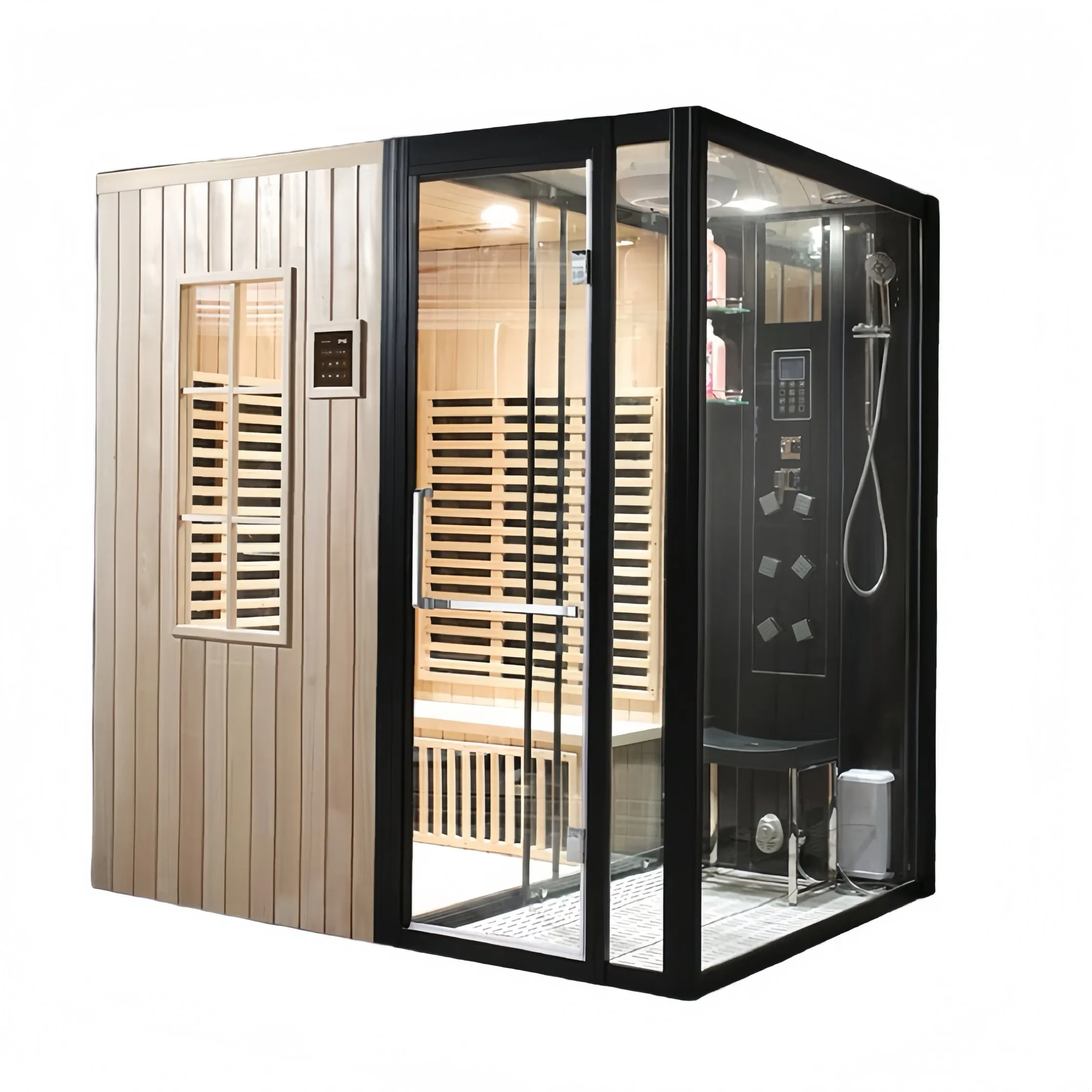 Simple Modern Integrated Separation Household Sauna Shower Room