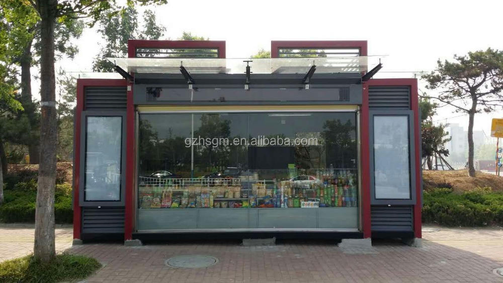 Modern Street Retail and Grocery Kiosk Booth