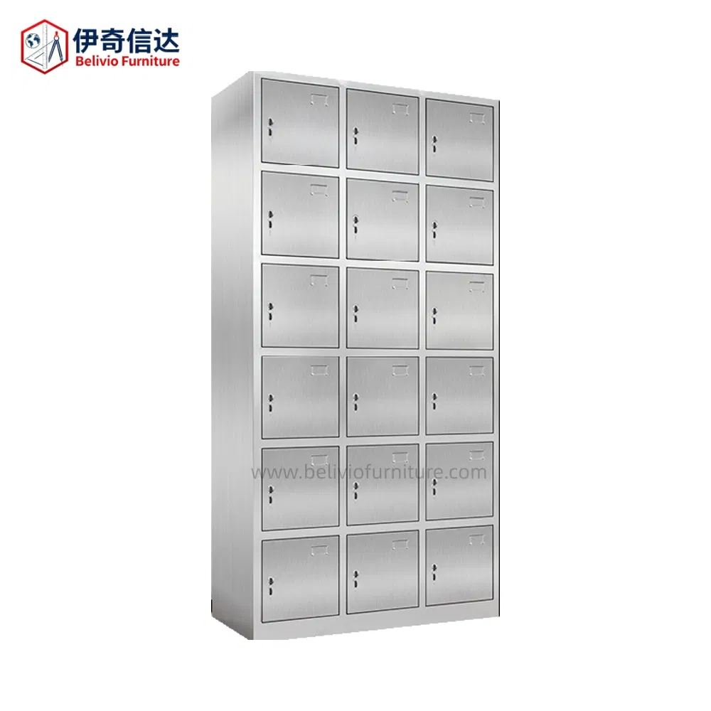 2, 4, 6, 12 Doors Customized Gym Food Factory Locker Cabinet Door Cloth Storage Cabinet Stainless Steel Locker