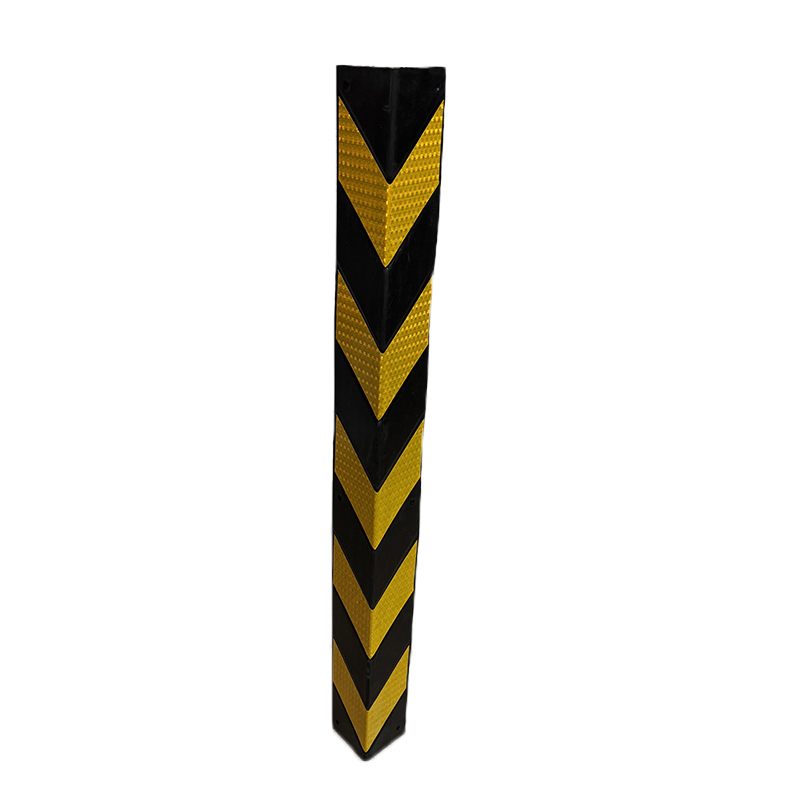 1m Length Rubber Corner Guard with Yellow Reflective Tap