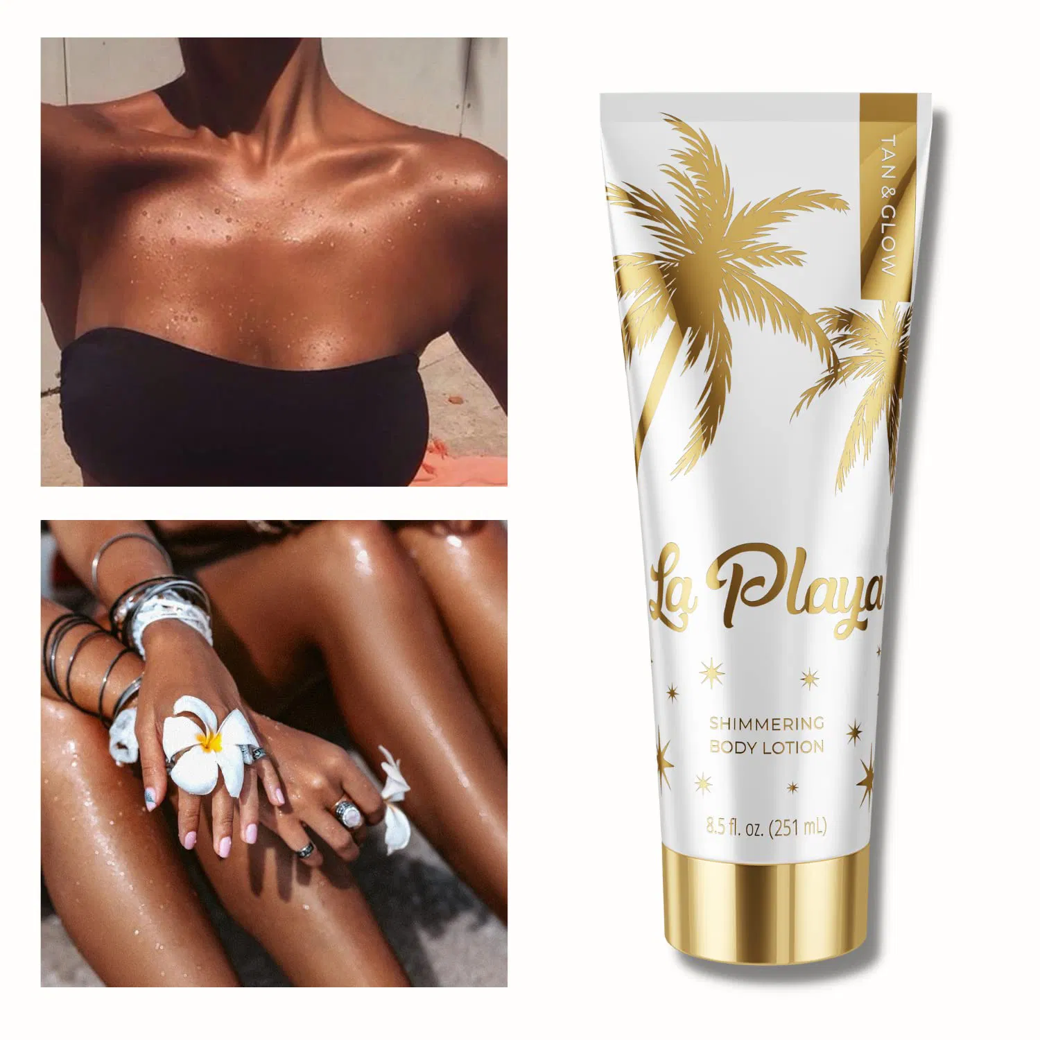 Beauty Cosmetics Skin Care Natural Moisture Shimmery Tanning Body Lotion