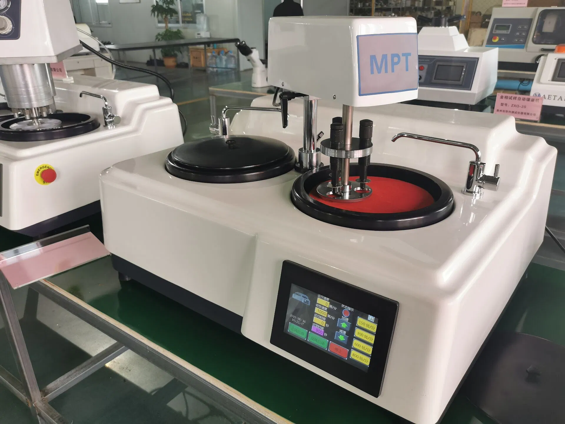 Металлографический шлифовально-полировальный станок MP-2T с сенсорным экраном