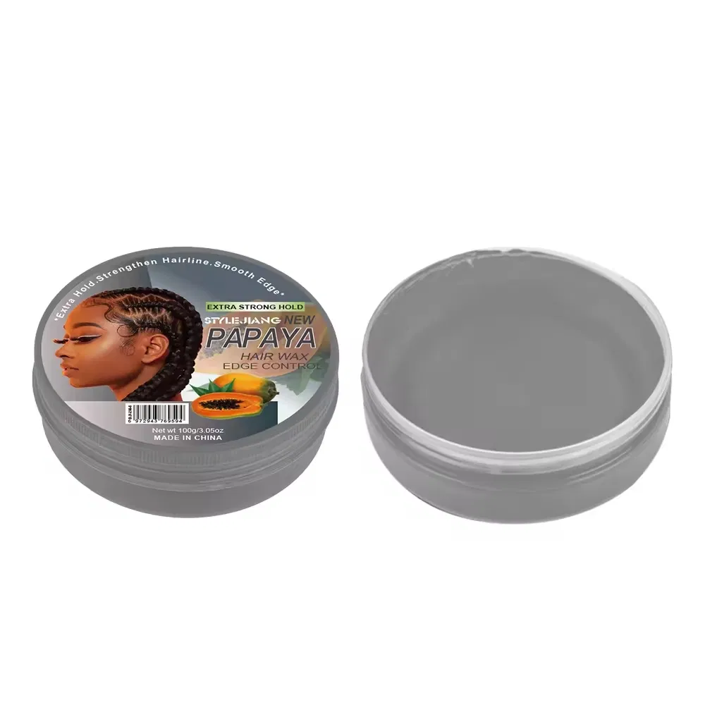 Customized Logo 7-Color 100ml 150ml Papaya Hair Wax for Hair Extensions Strong Hold Lightweight Natural Look Pomade