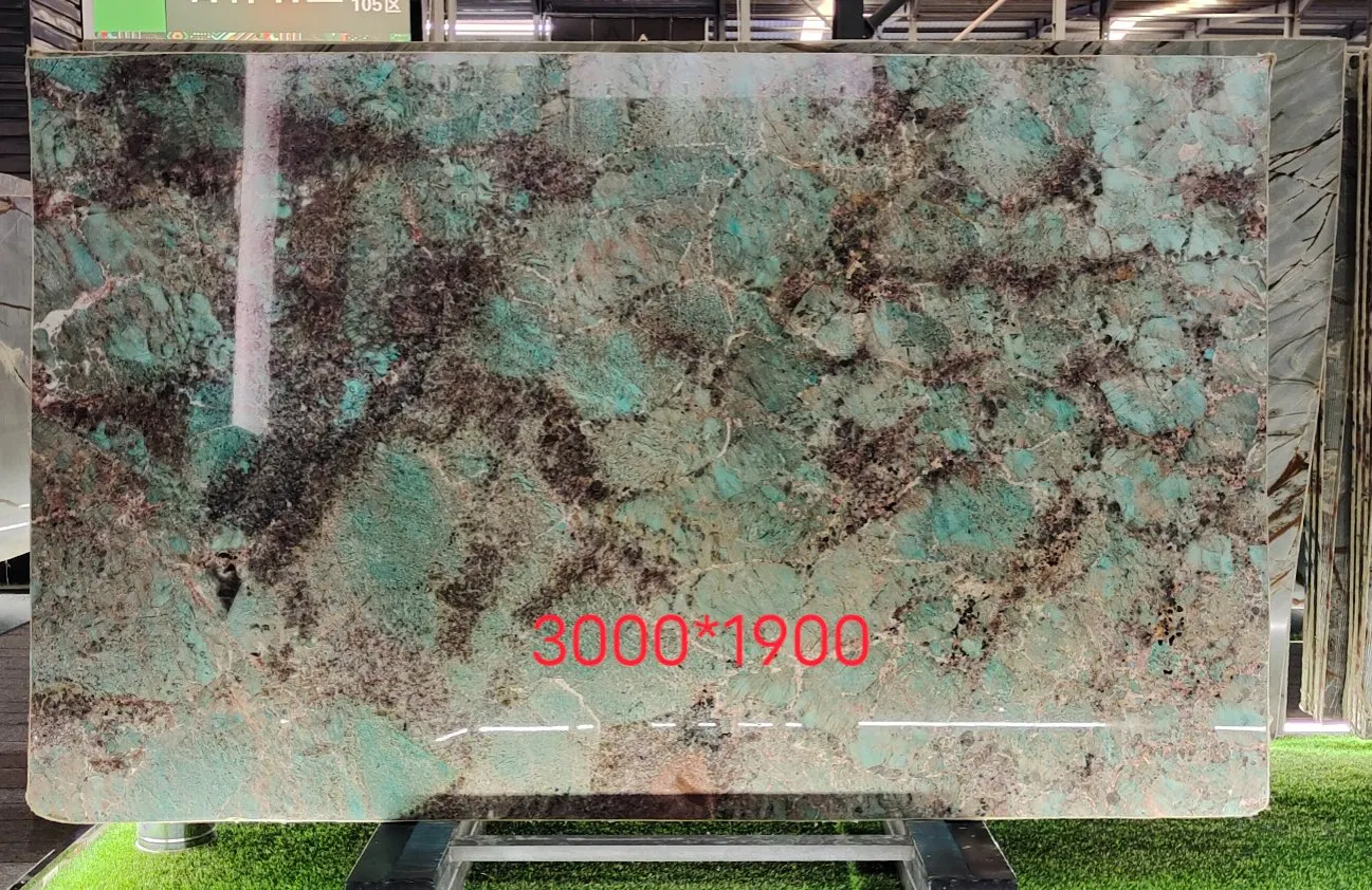 2024 Popular Amazon Green Stone Big Slab for Hotel
