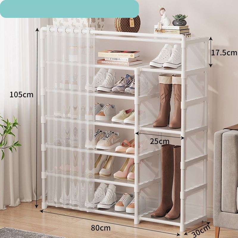 Storage Artifact Cabinet Combination Cabinet Storage Shoe Rack Simple Multi-Layer Combination Shoe Rack Dustproof Shoe Cabinet Transparent Shoe Rack