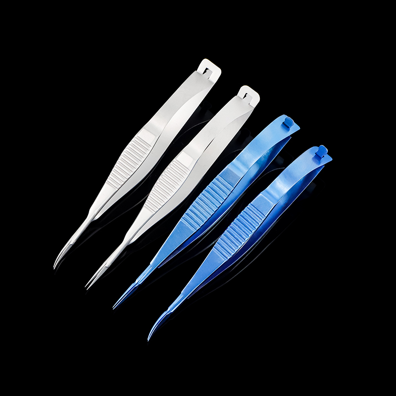 8.5cm Lightweight Ergonomic-Handle Titanium Alloy Vannas Scissors Sharp for Micro Ophthalmic Surgery- Curved