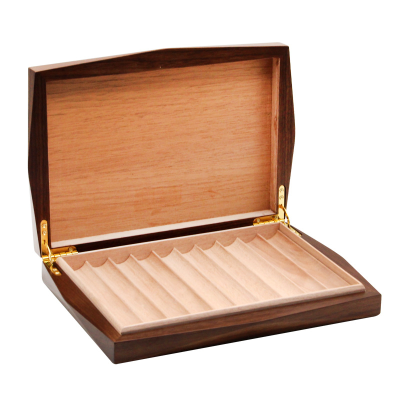 10PCS Capacity Portable Slot Tray Wooden Cigar Humidor