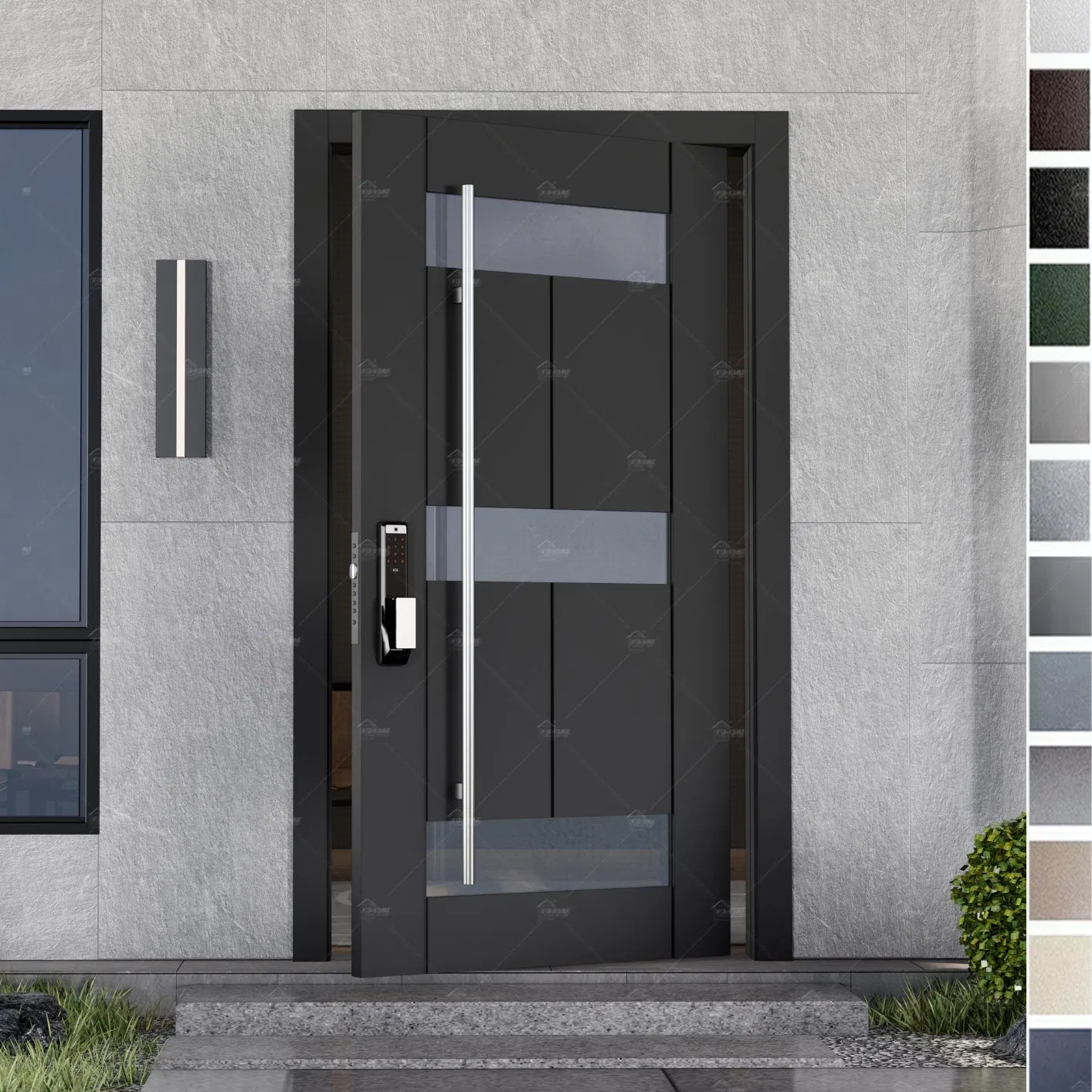 China Top Manufacturer Whoelsale Anti-Theft Anti-Pry Smart Lock Entrance Pivot Security Front Door