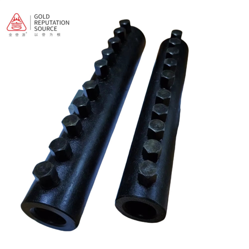 High Quality Durable 45 Carbon Steel Rebar Coupler Metal Connector Bolt Black for Concrete Construction High End Building