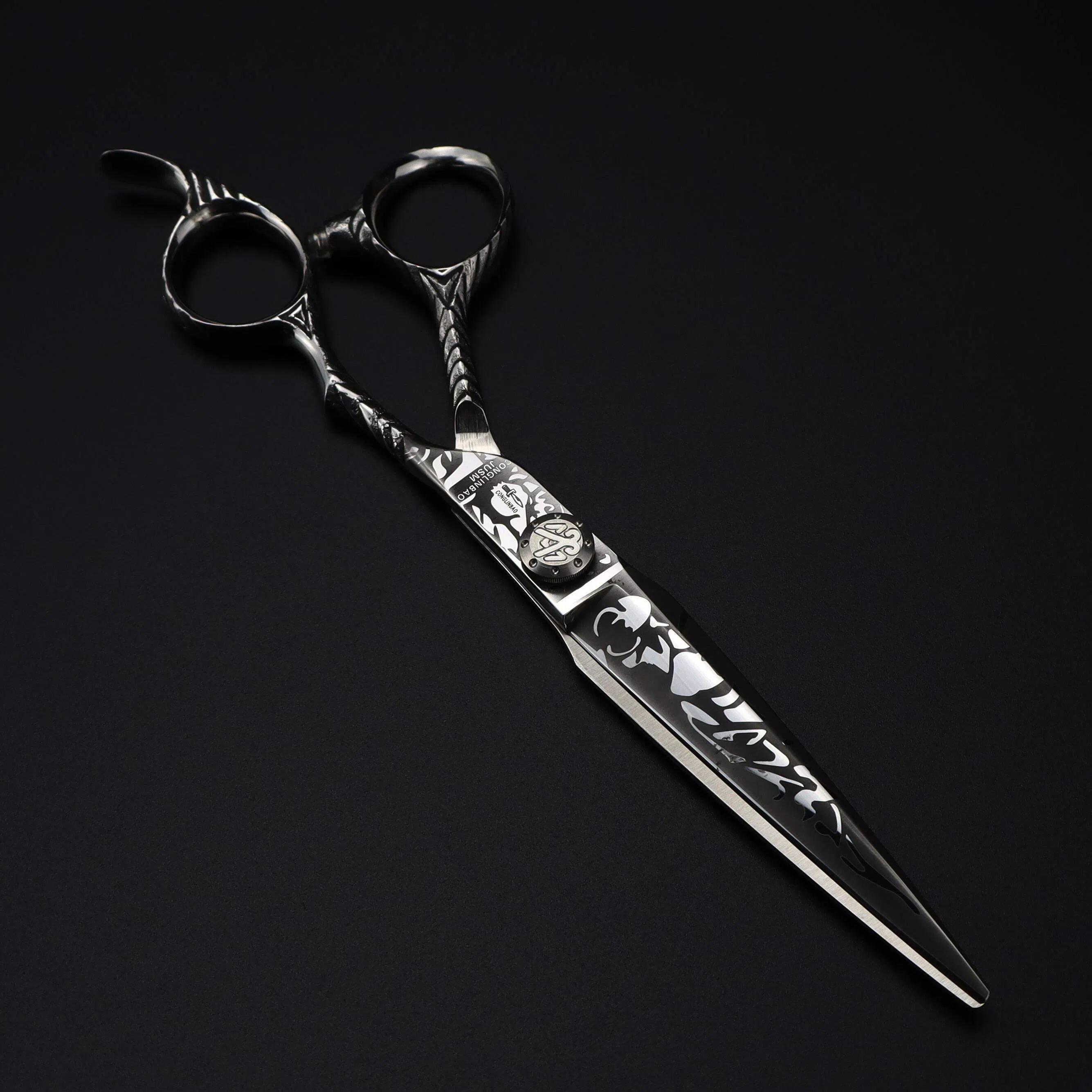 7inch Hairdressing Fashion Design Beauty Barber Scissors Damascus Pattern Scissor
