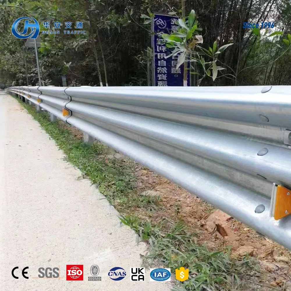 Barriers on Road W Beam Crash Barrier Galvanized Highway Guardrail Aashto M180 Stainless Steel with CE Certificate for Sale
