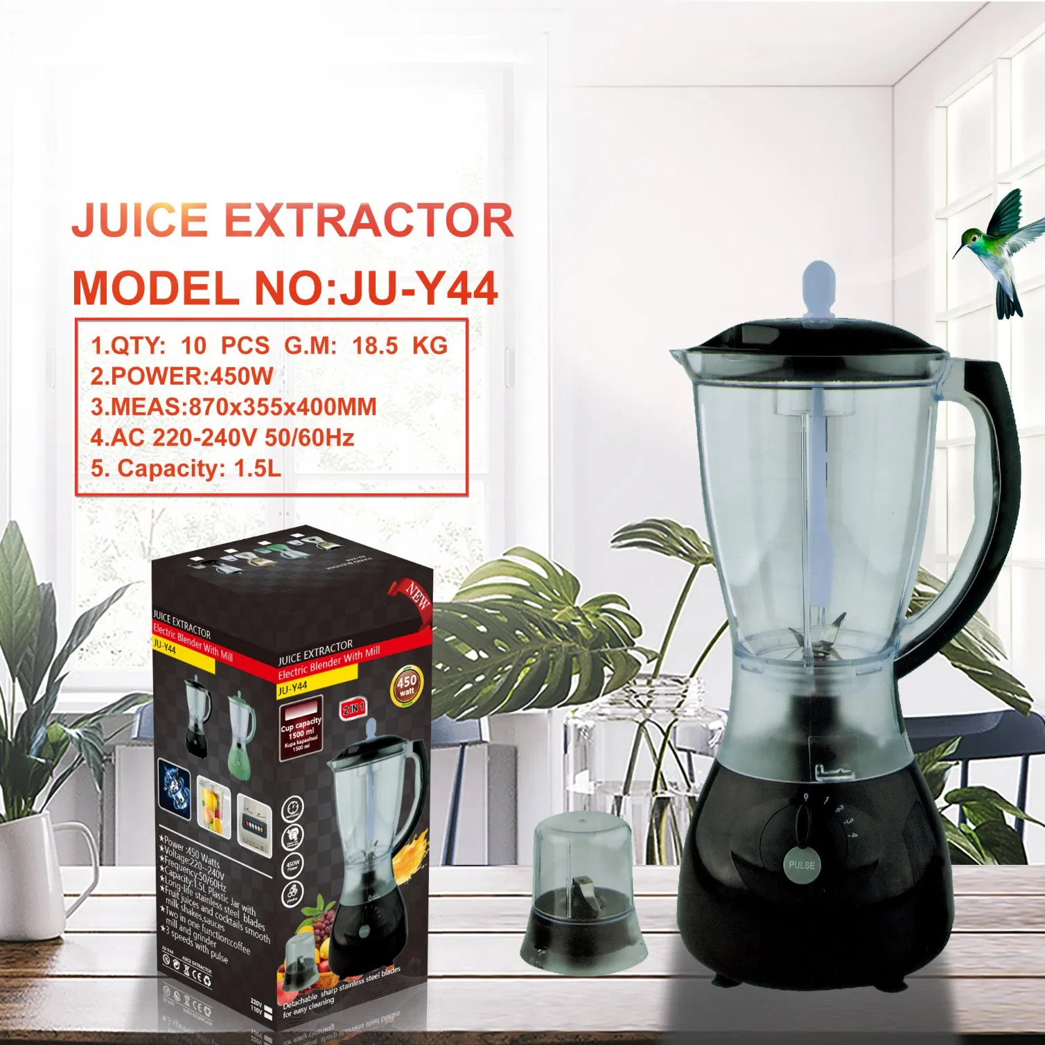Ju-Y44 Hot-Selling Fruit Juice Mixer Blender Wall-Breaking Machine