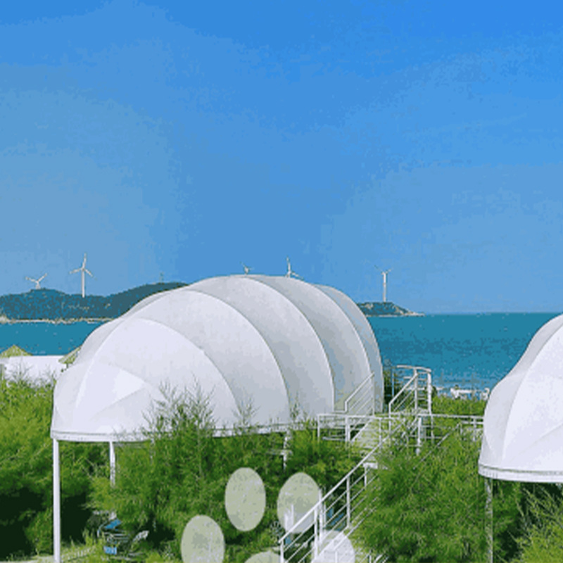 Outdoor Luxury Safari Tents Shell Shape Camping Glamping Hotel Resort Tent