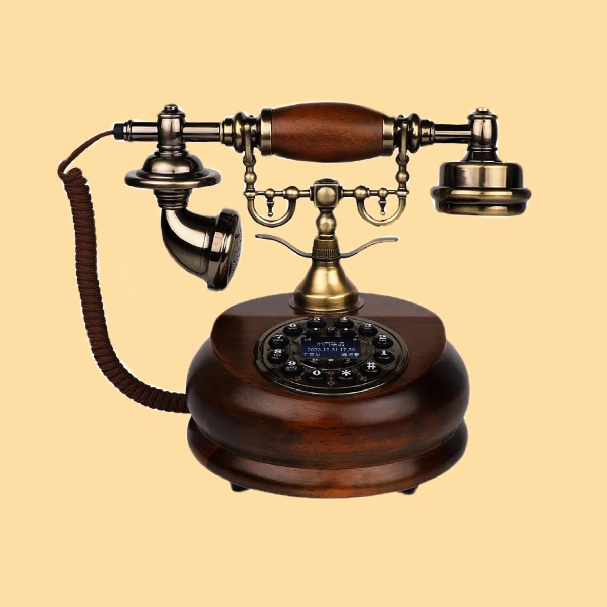 Vintage Retro Antique Telephone with Voice Recording Feature