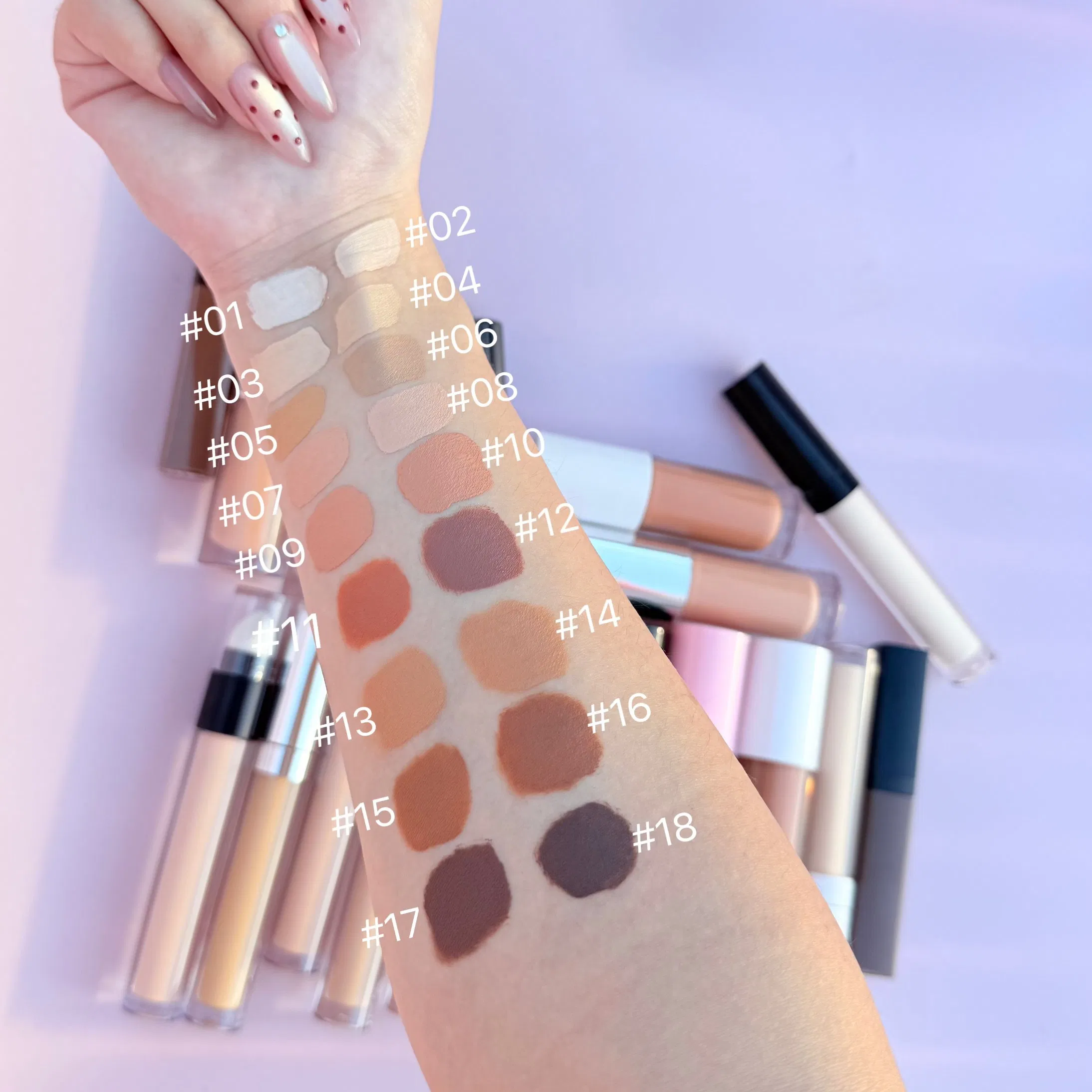 18 Colors Slim Tube Concealer Natural Sweatproof Moisturized Soft Wholesale Face Makeup