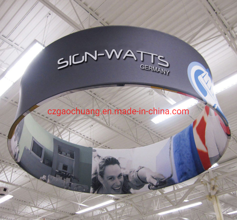Ez Tension Fabric Ceiling Hanging Sign Banner Display Stand