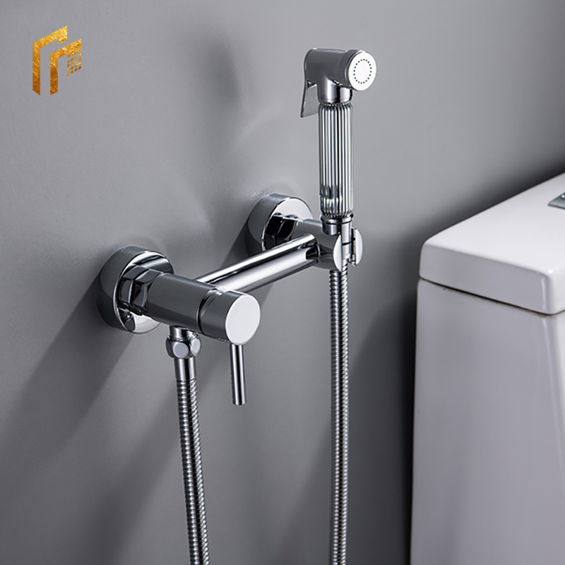 Биде-душ с терморегулятором, латунь, хром