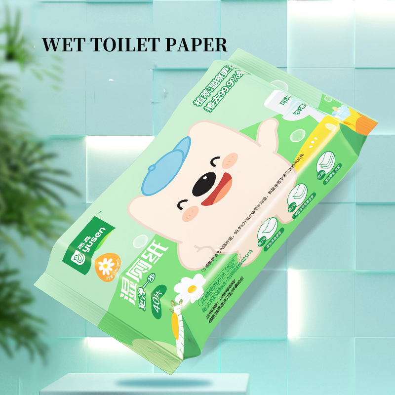 Custom Brand Biodegradable Disposable Wipes Butt Cleaning Wet Toilet Paper Flushable Wipes for Adults