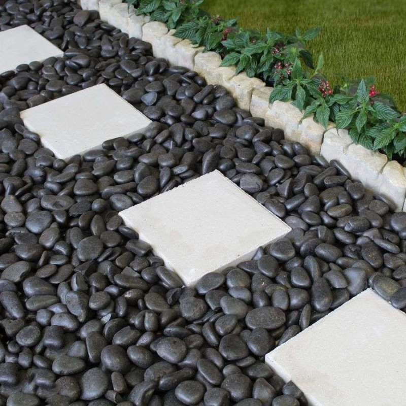 Natural Stone Black Pebble Stone