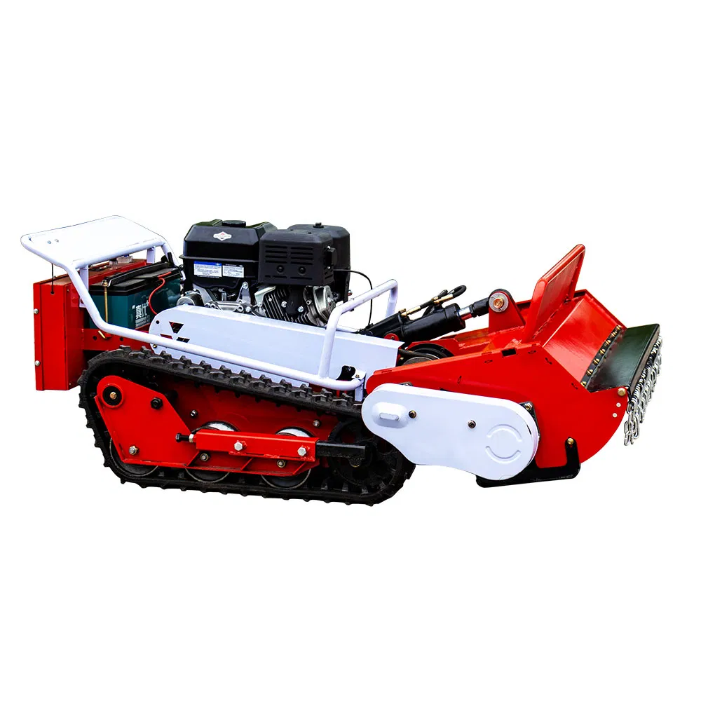 Remote Agricultural Control Lawn Mower Ht80s with Rubber Tracks Remote Control Lawn Mower