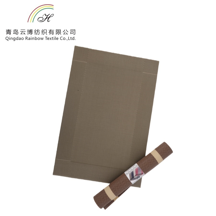 Wholesale Cheap Price Printing Rectangle Dining Table Mats Heat Resistant Placemat for Restaurant