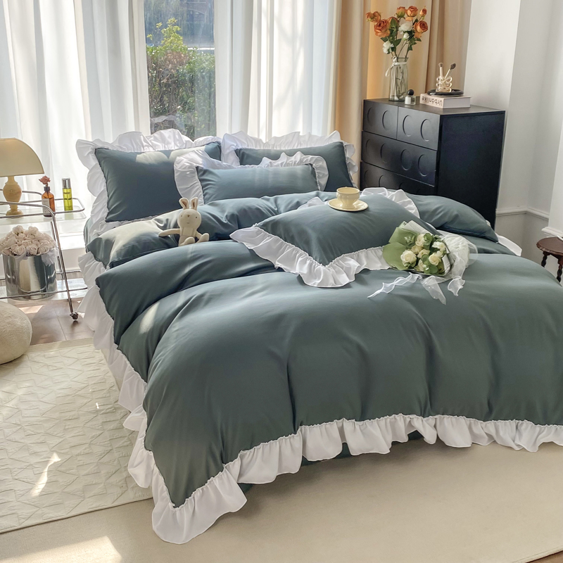 Wholesale Home Solid Cozy King Size Luxury Custom Bedding Set