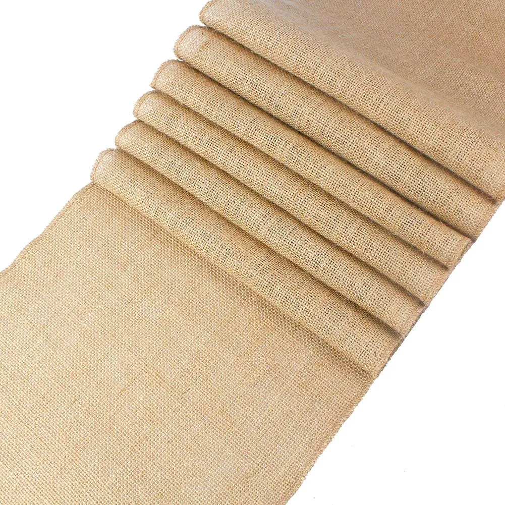 Country Vintage Natural Burlap Table Runner Jute Table Runner