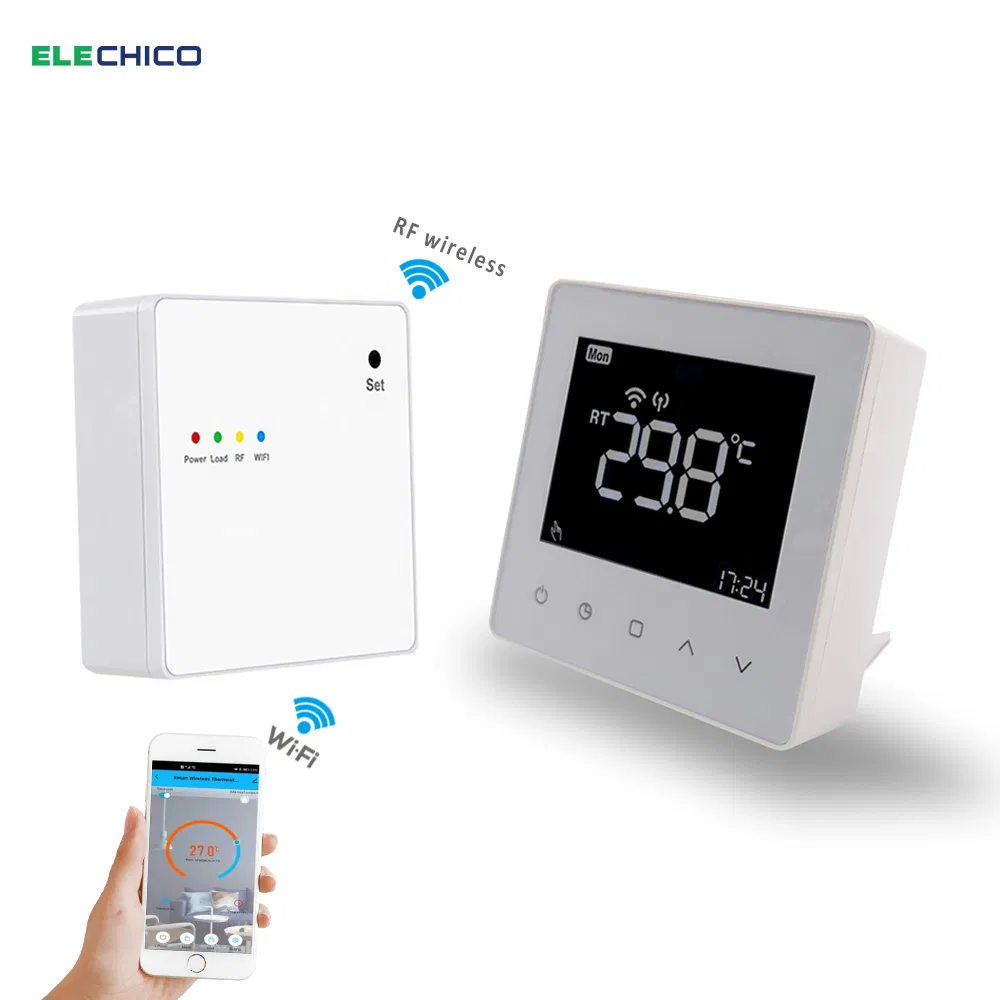 Smart RF Wireless WiFi Programmable Room Thermostat for Floor Water Gas Boiler Heating