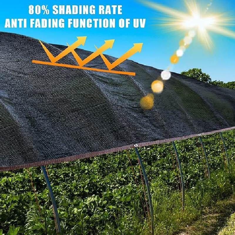 100% UV-Stabilized HDPE 180GSM Greenhouse Netting 80% Light Diffusion