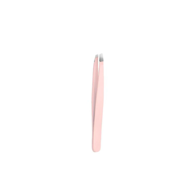 Pink Precision Tweezers Set with Stylish Mirror Case