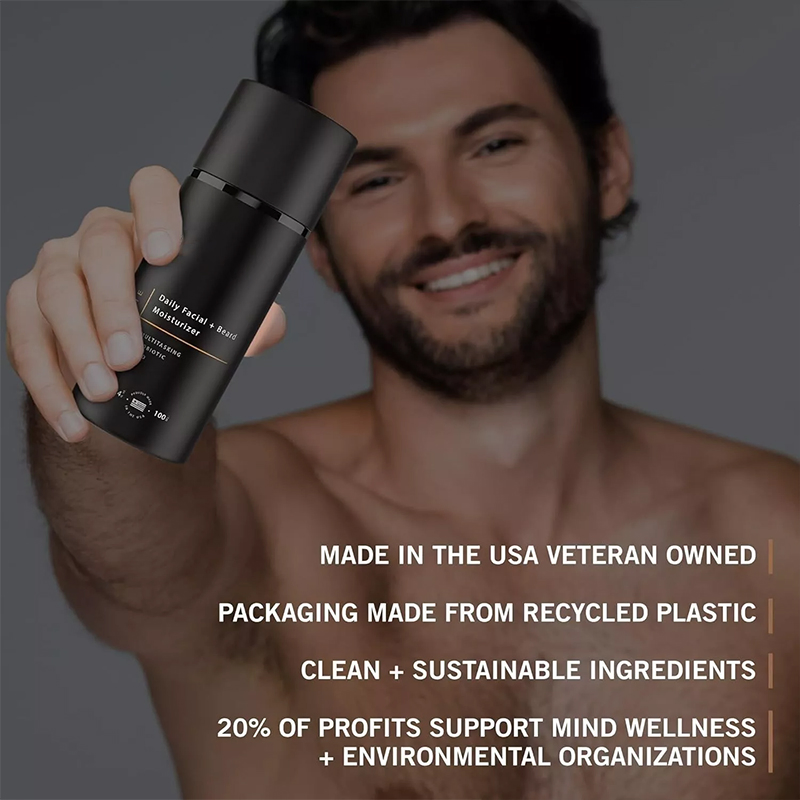 Beauty Cosmetics Skin Care Men Facial Clean Moustache Facial Moisturizer Beard Lotion