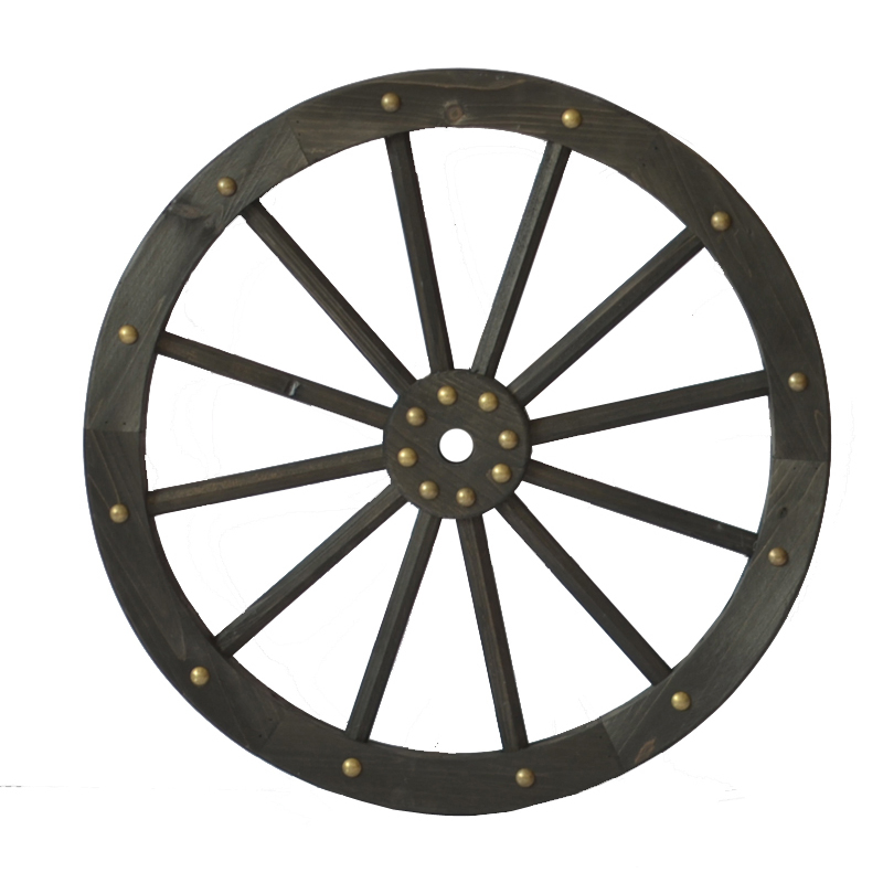 12inch Wooden Craft Wheels with Fire Burnt Finish