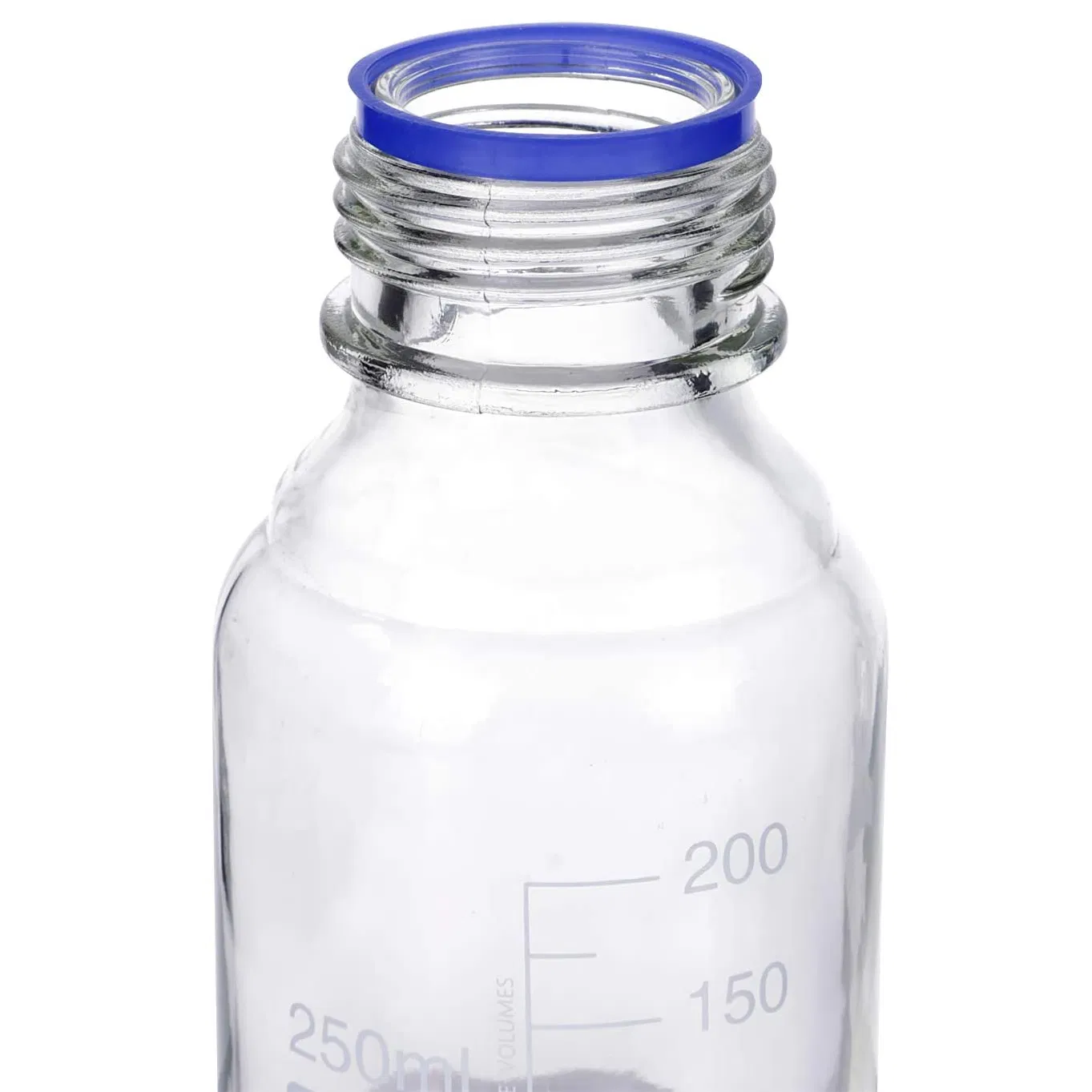 Laboratory Glassware Blue Cap Screw Cap 100ml 250ml 500ml 1000ml Graduated Glass Reagent Bottle with Scale