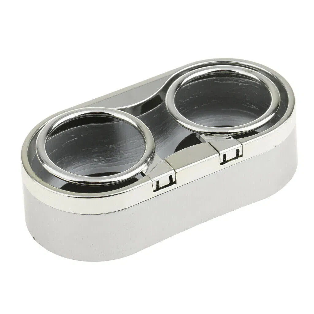 Kitchen Drink Adhesive Top Ring ABS Car Console Mount Dual Cup Holder