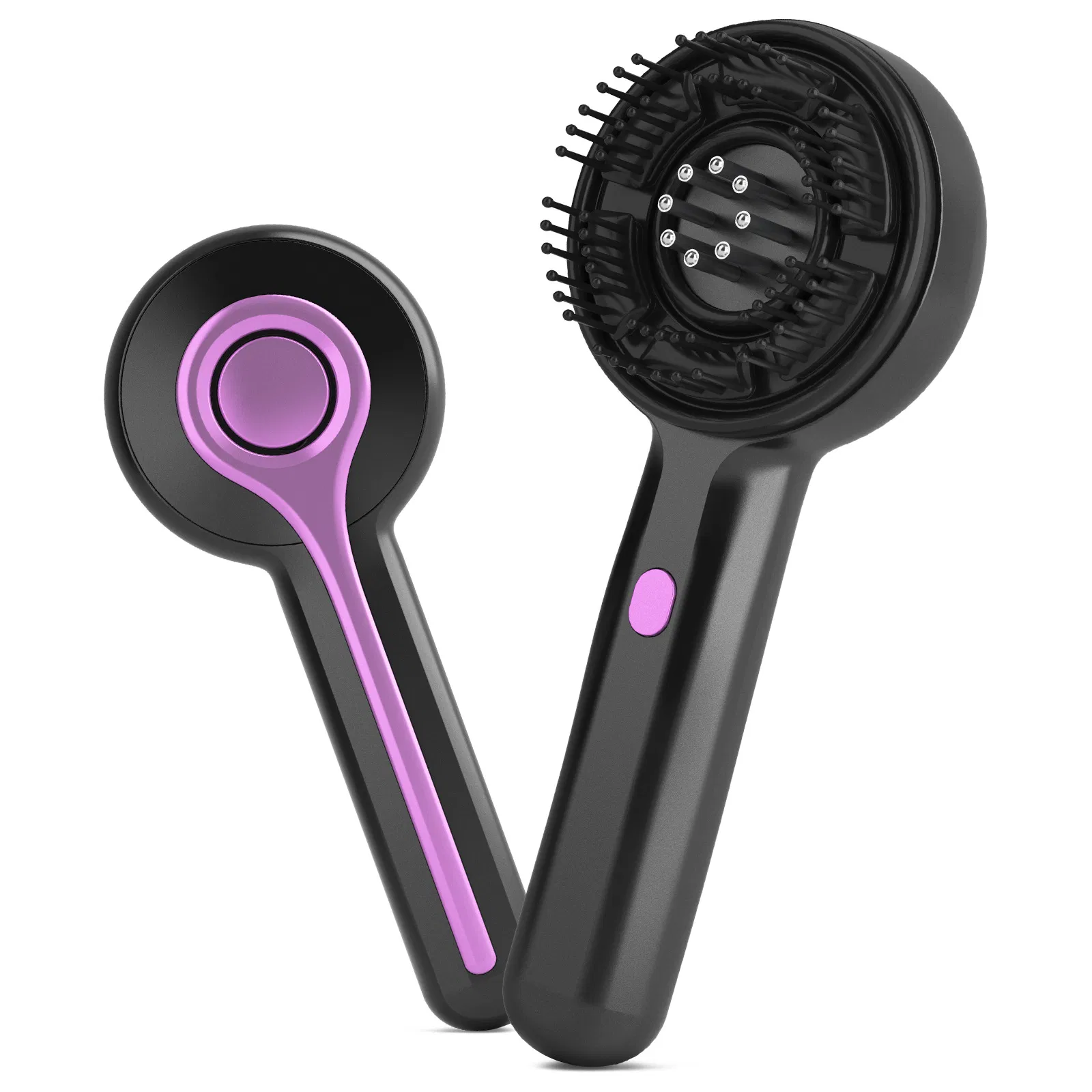 2-in-1 Electric Hair Oil Applicator Scalp Massager Hair Growth Brush Ipx7 Waterproof with Adjustable Speed