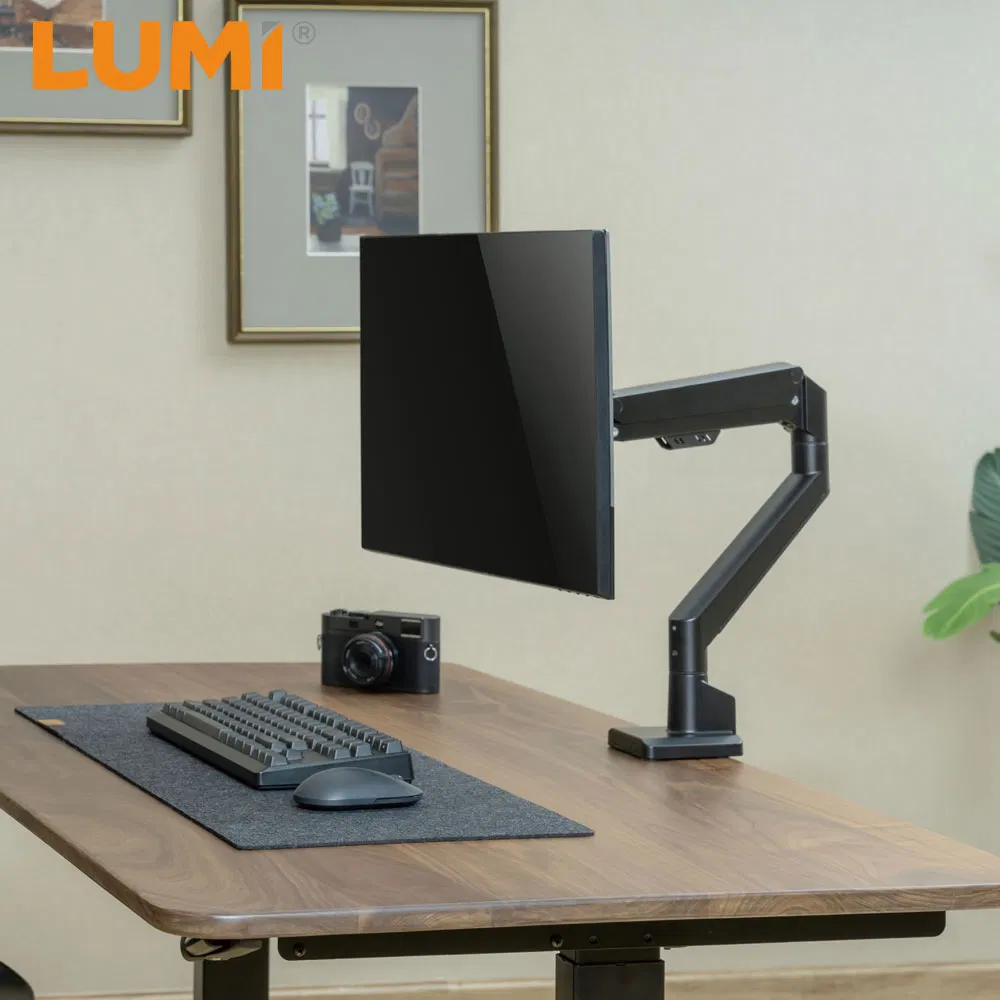 Wholesale OEM ODM Ergonomic Single Aluminum Desktop Computer Stand Monitor Arm