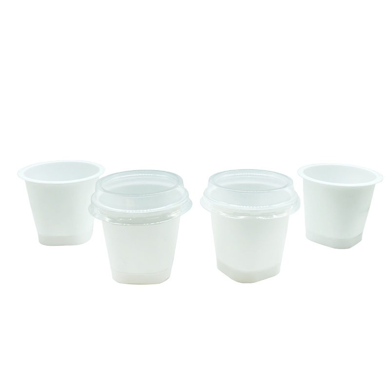 Plastic Yogurt Ice Cream Cup Tub Packaging Containers Customized Cakes Containers Custom Plastic Food Grade Iml Printed 100ml