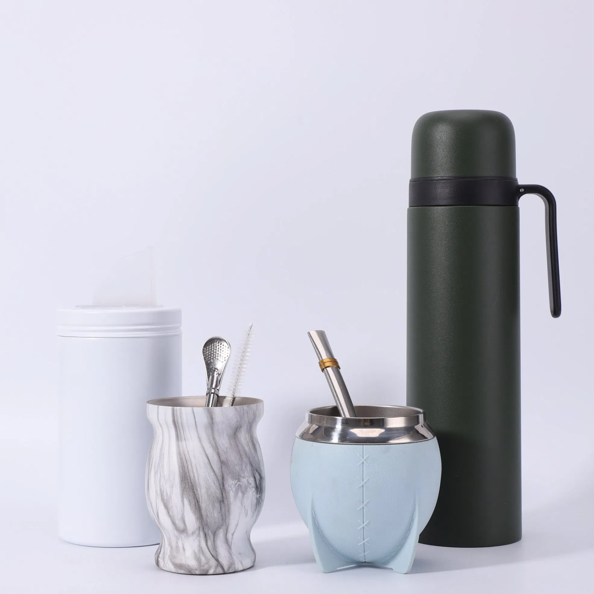 Термос для мате из нержавеющей стали с логотипом