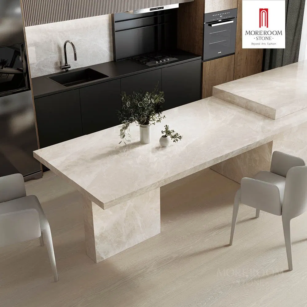 Porcelain Slab Van Gogh Grey Marble Tiles for Luxury Kitchen Countertops Decoration