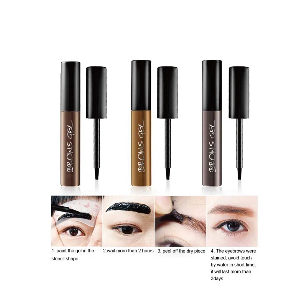 New Tattoo Eyebrow Gel Super Lasting for 72h Waterproof Natural Sobrancelhas Eyebrow Peel off Tint