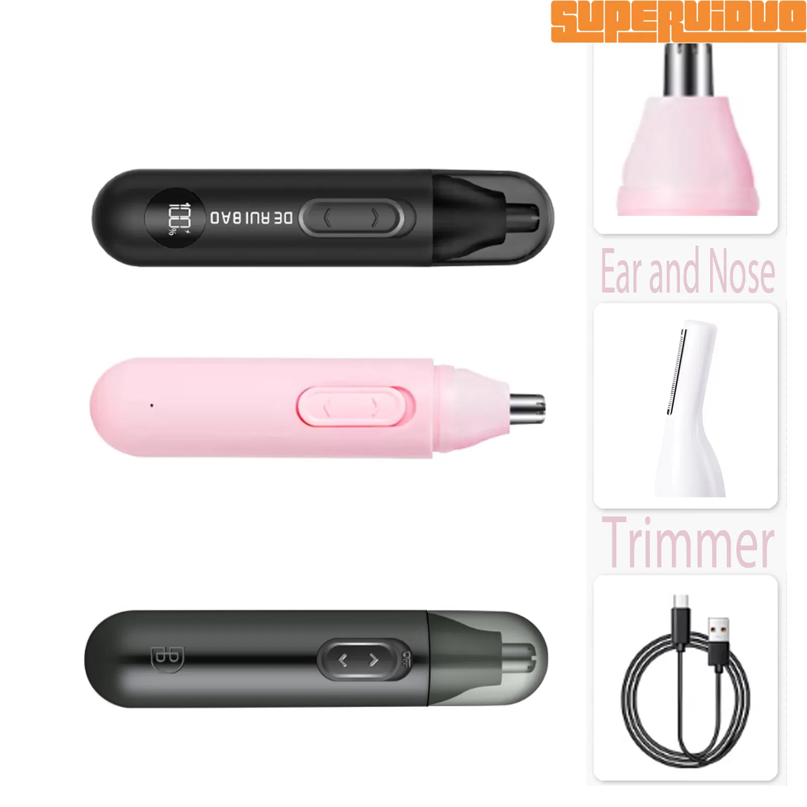 Safe Rounded Guard Internal Protection Ear and Nose Trimmer