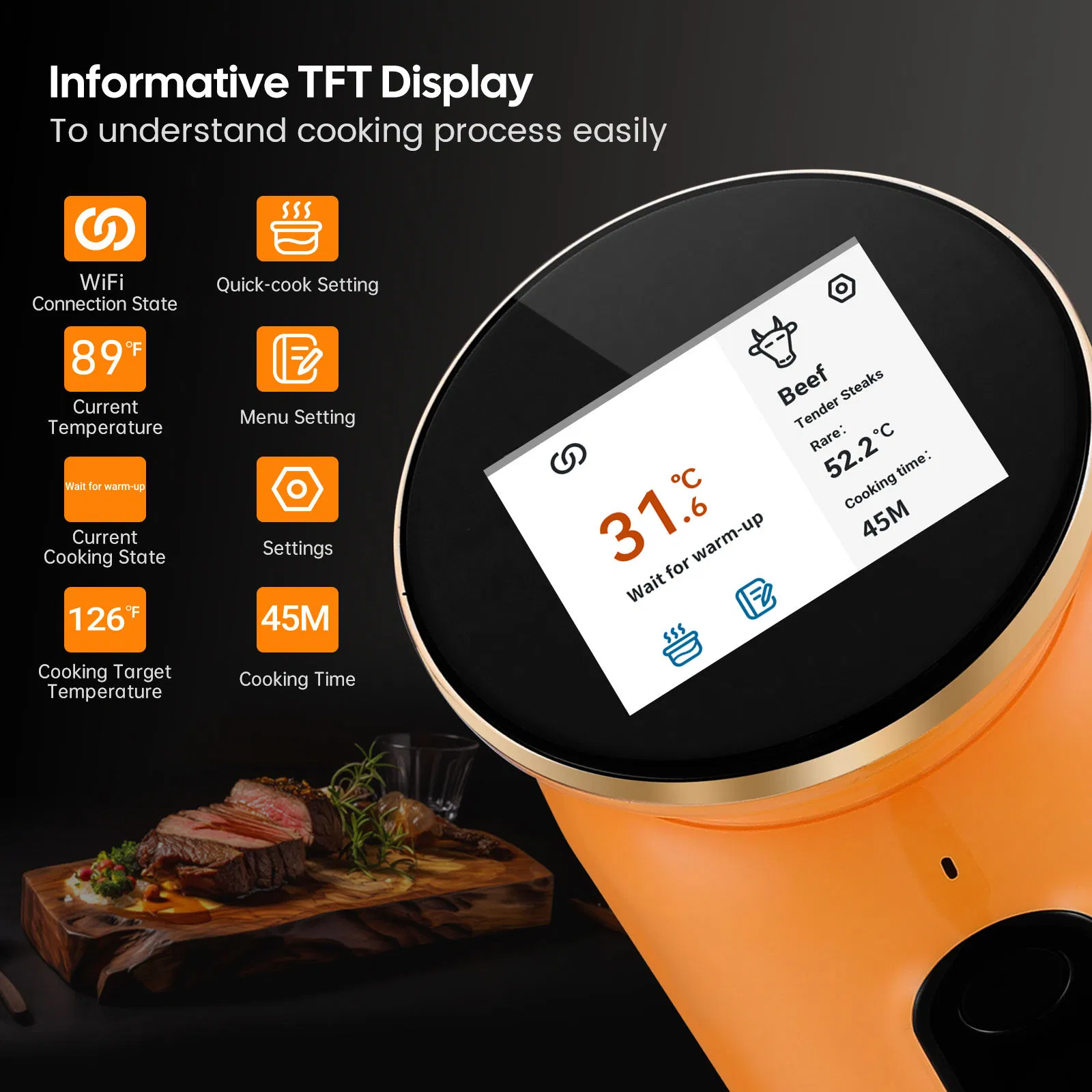 Inkbird Isv-101W Circulation Heating with APP WiFi Slow Sous Vide