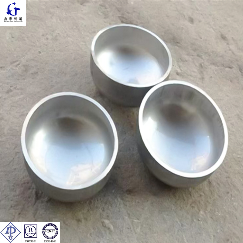 SS304 High Pressure Sanitary Stainless Steel End Cap for Welding Pipe