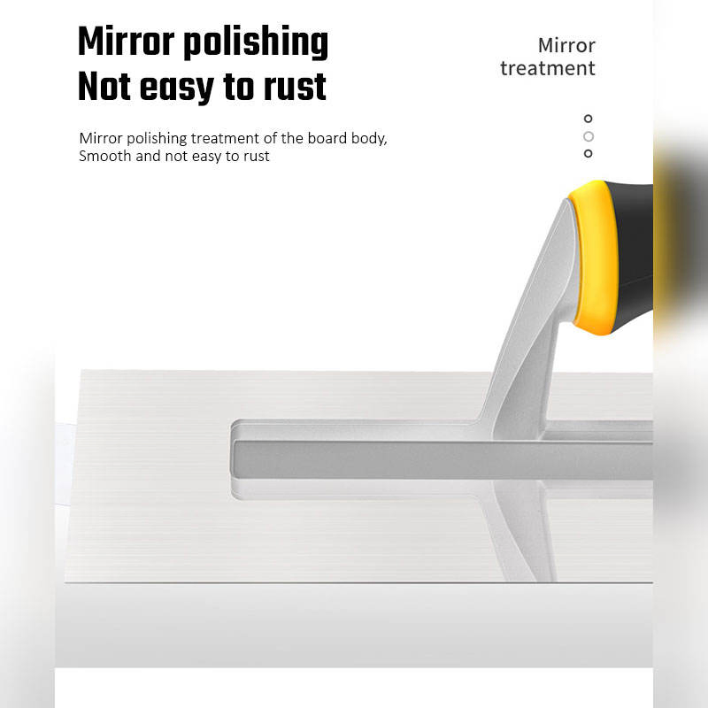 Building Construction Plastic Handle Concrete Long Stainless Steel Plaster Trowels