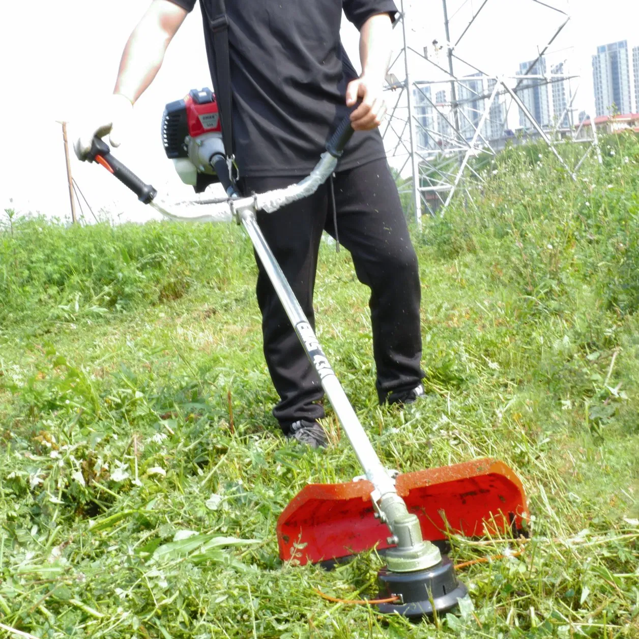 Emas 43cc Brush Cutter Cg430 40-5 Engine 43cc Gasoline Lawn Mower Petrol Grass Trimmer with CE