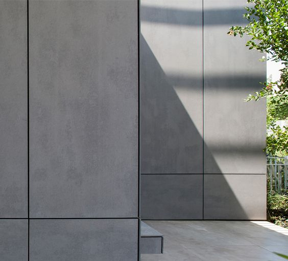 Exterior Wall Dark Grey Fiber Cement Board 6mm 8mm 9mm 10mm 12mm