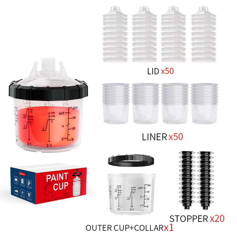 Disposable Mixing Paint Cup Spray Gun Cup Kit for Automotive Paint