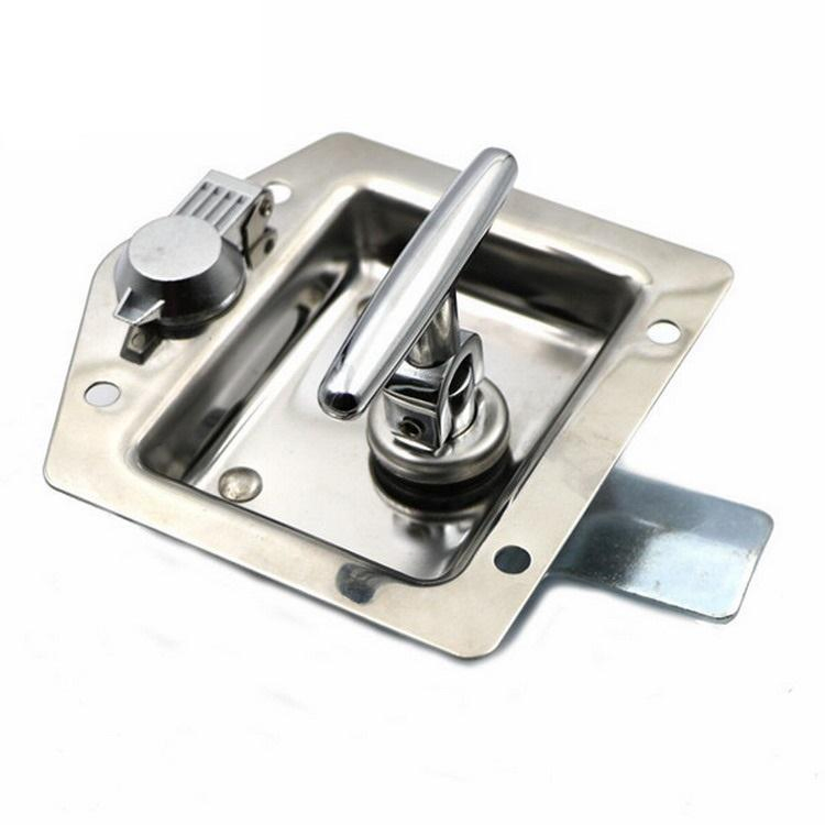 Car Truck Trailer Folding T Recessed Paddle Handle Lock Tool Box Latch